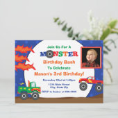Invitation d'anniversaire de Camion Monster 5x7 Ca (Debout devant)