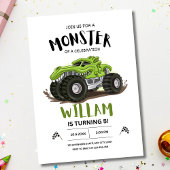 Invitation d'anniversaire de camion monstre, Anniv