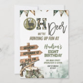 Invitation d'anniversaire de camouflage de chasse (Devant)