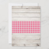 Invitation d'anniversaire de camp de fille (Dos)