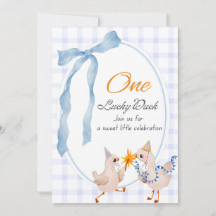 Invitation d'anniversaire de canard 