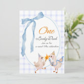 Invitation d'anniversaire de canard (Debout devant)