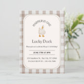 Invitation d'anniversaire de canard (Debout devant)
