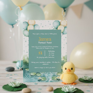 Invitation d'anniversaire de canard • Petit canard