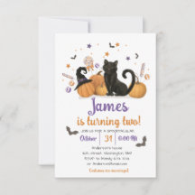 Invitation d'anniversaire de candy Halloween Spook
