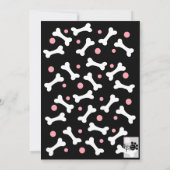 Invitation d'anniversaire de caniche (Dos)