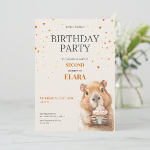 Invitation d'anniversaire de Capybara • 2e anniver