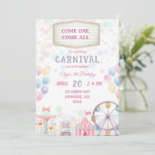 Invitation d'anniversaire de carnaval (Debout devant)