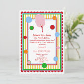Invitation d'anniversaire de carnaval de cirque de (Debout devant)