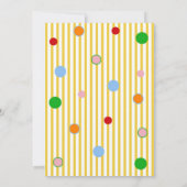 Invitation d'anniversaire de carnaval de cirque de (Dos)