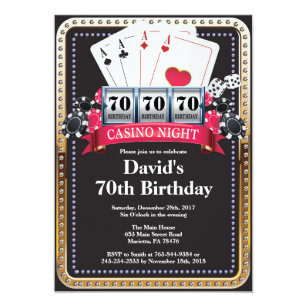 Invitations Faire Part Cartes Anniversaire Casino Zazzle Be