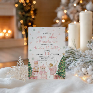Invitation d'anniversaire de Casse-Noisette Sugar