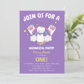 Invitation d'anniversaire de Caticorne (Debout devant)
