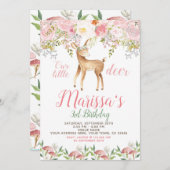 Invitation d'anniversaire de cerfs (Devant / Derrière)