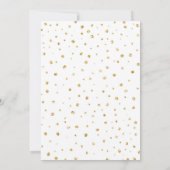 Invitation d'anniversaire de cerfs Woodland Gold P (Dos)