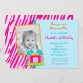 Invitation d'anniversaire de Chambre de rebond (Devant / Derrière)