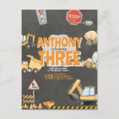 Invitation d'anniversaire de chantier (Devant)