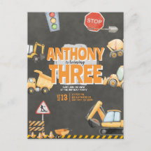 Invitation d'anniversaire de chantier