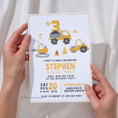 Invitation d'anniversaire de chantier de construct