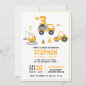 Invitation d'anniversaire de chantier de construct (Devant)