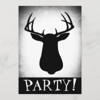 Invitation d'anniversaire de chasse de cerfs