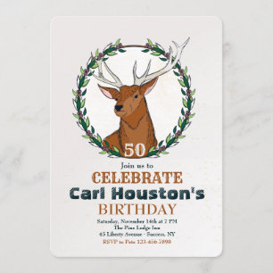 Invitation d'anniversaire de chasseur