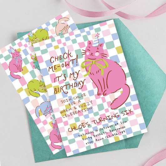 Invitation d'anniversaire de chat, Invitation de f
