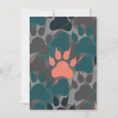 Invitation d'anniversaire de chat personnalisée à  (Dos)