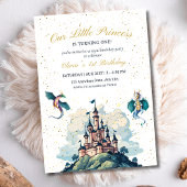 Invitation d'anniversaire de château de princesse 
