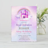 Invitation d'anniversaire de château sur le thème (Debout devant)