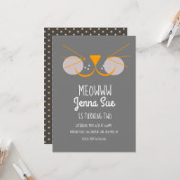 Invitation d'anniversaire de chaton mignon chat gr