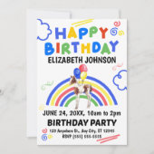 Invitation d'anniversaire de cheval (Devant)