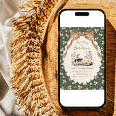 Invitation d'anniversaire de cheval de campagne