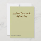 Invitation d'anniversaire de chevaux (Dos)