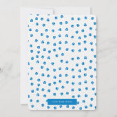 Invitation d'anniversaire de chien (Dos)