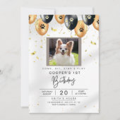 Invitation d'anniversaire de chien (Devant)