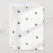 Invitation d'anniversaire de chien (Dos)