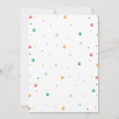 Invitation d'anniversaire de chiot Fête de chien P (Dos)