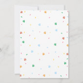 Invitation d'anniversaire de chiot Fête de chien P (Dos)