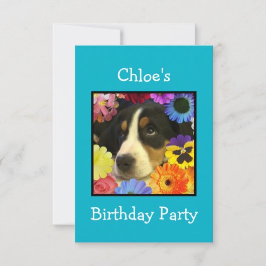 Invitation d'anniversaire de Chloe (Devant)