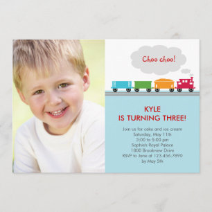 Invitation d'anniversaire de Choo Choo