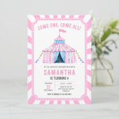 Invitation d'anniversaire de cirque de carnaval (Debout devant)