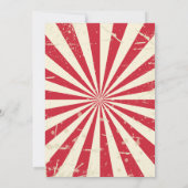 Invitation d'anniversaire de cirque / Invitation d (Dos)