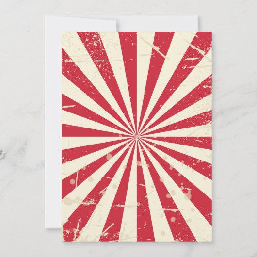 Invitation d'anniversaire de cirque / Invitation d (Dos)