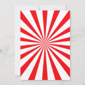 Invitation d'anniversaire de cirque invitation de  (Dos)