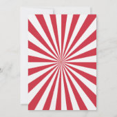 Invitation d'anniversaire de cirque Vintage Circus (Dos)