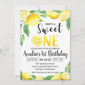 Invitation d'anniversaire de citron | Sweet One In (Devant)