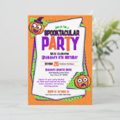 Invitation d'anniversaire de Citrouilles Spooktacu (Debout devant)