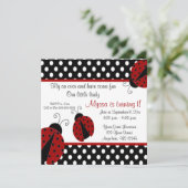 Invitation d'anniversaire de coccinelle (Debout devant)