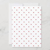 Invitation d'anniversaire de coccinelle mignonne (Dos)